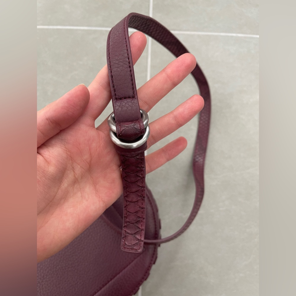 Calvin Klein Burgundy Red Leather Python Snakeski… - image 7